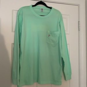 🍏PINK! By Victoria Secret Long Sleeve top with pocket